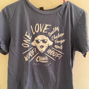 Grey blue Raising Canes T-shirt